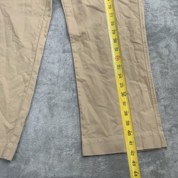 RE/DONE 90s High-Rise Trousers Womens 32 Button Fly Twill Chino Washed Khaki - Picture 4 of 13